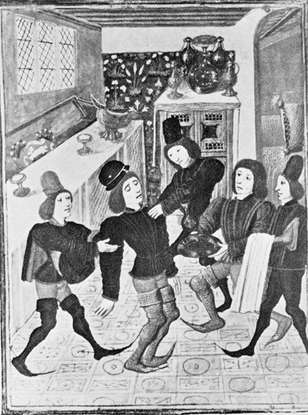Gaston de Foix dying, as described in Froissart's 