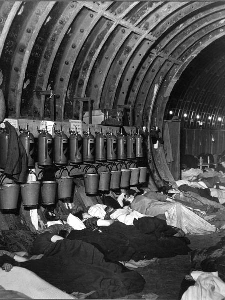 Bill Brandt. Liverpool Street Station Underground shelter, November 1940