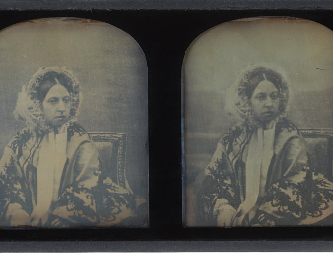 Daguerrotype of Queen Victoria.