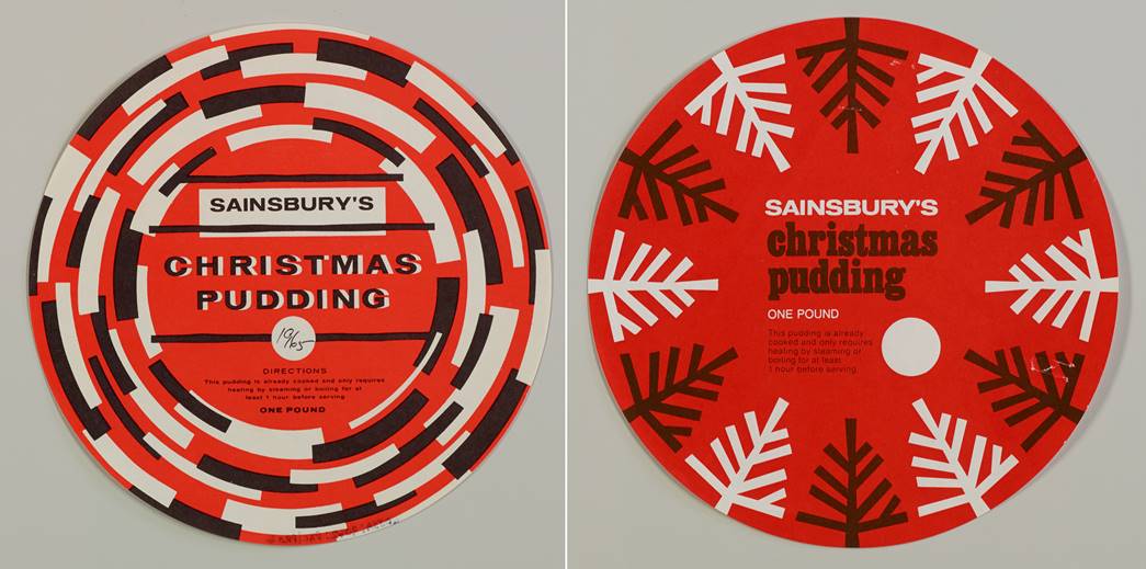 Sainsbury's Christmas Pudding (one pound) packaging. (ID no.: SA/PKC/PRO/1/3/2/5/3/1)