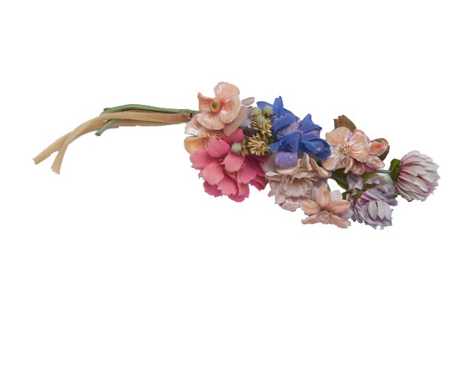 Spray of artificial flowers from late Victorian period.
