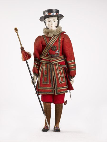 A Beefeater figurine, which was part of a 3D model made for the 1951 Festival of Britain. (ID no.: 72.260/42)