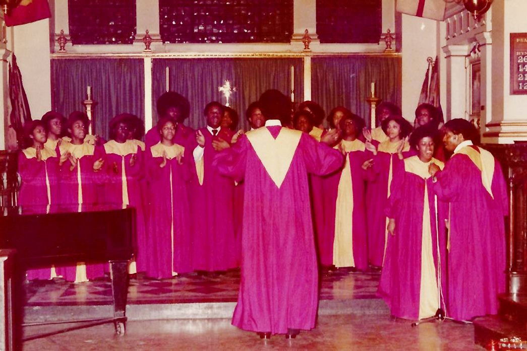The Latter Rain Outpouring Revival Choir based in Dalston, in the 1970s. (Courtesy: LCGC Archive)
