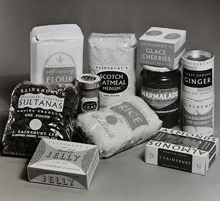 Sainsbury's 1950s packets c.1950
