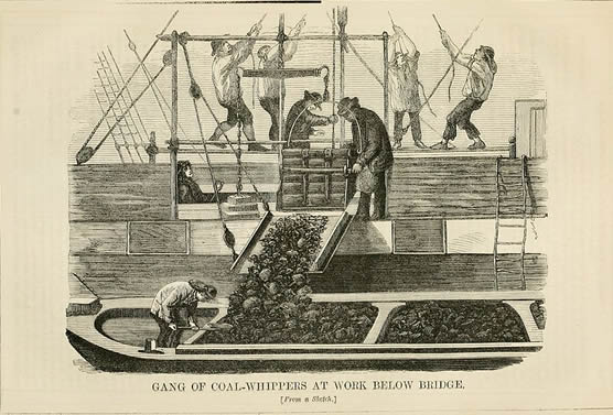 Illustration of Coal-Whippers from Henry Mayhew’s London Labour and the London Poor, 1861 (cc-by-sa/2.0 https://www.flickr.com/photos/internetarchivebookimages/14577158380)