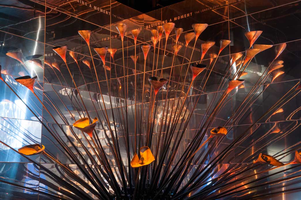 The Olympic 2012 Cauldron at the Museum of London open section.