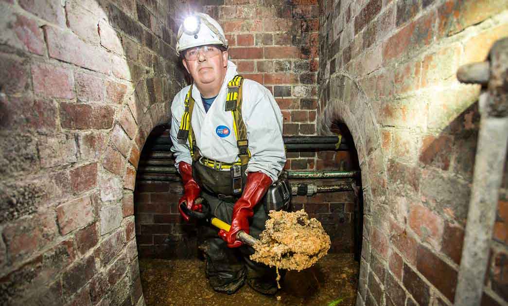 Fatberg in the sewers used for Learning Resource