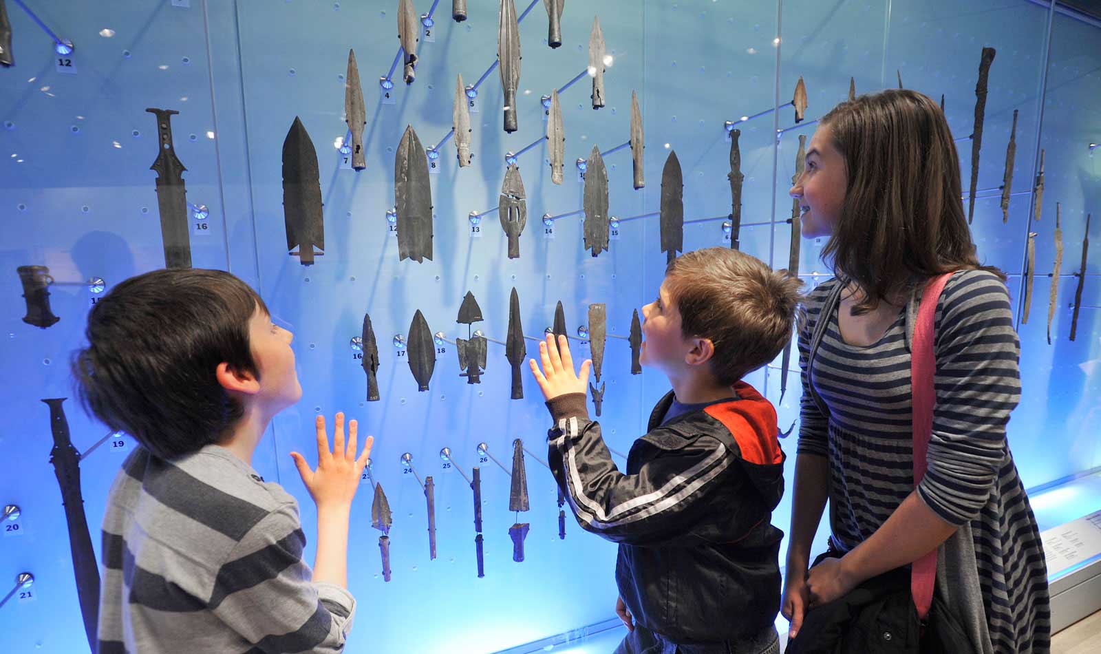 The museum holds a nationally important collection of Bronze Age material. In the gallery you can see the wealth of objects, including stunning bronze weapons.