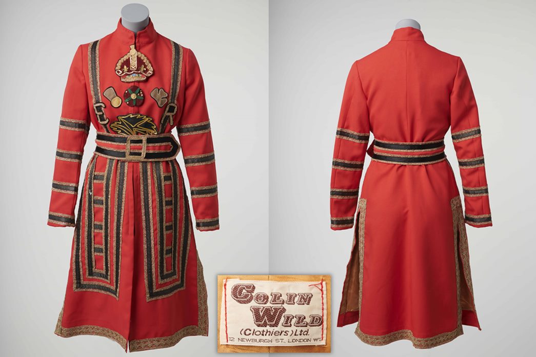 A female Beefeater dress, bearing Colin Wild’s label. (ID no.: 2021.113a-b)