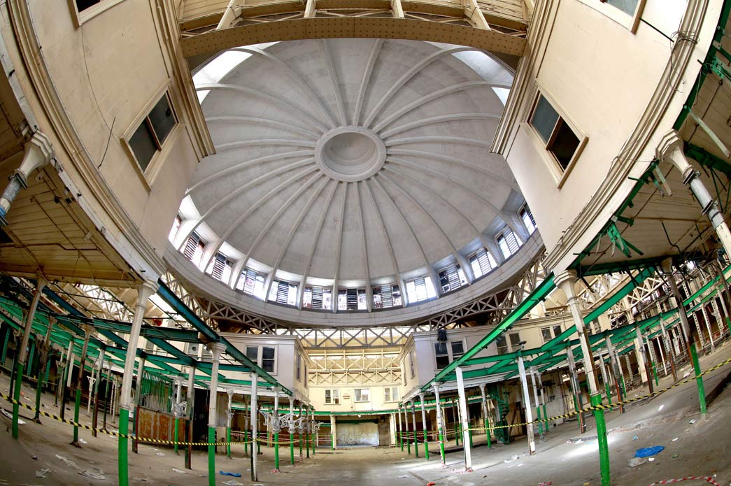 Interior shot showing Smithfield General Market, planned new home of the Museum of London.