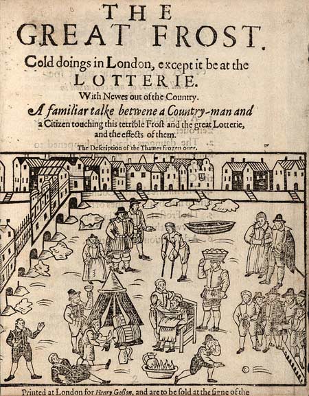 Pamphlet discussing the first frost fair.