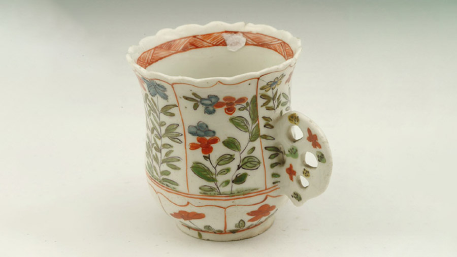 A coffee cup from the 18th century