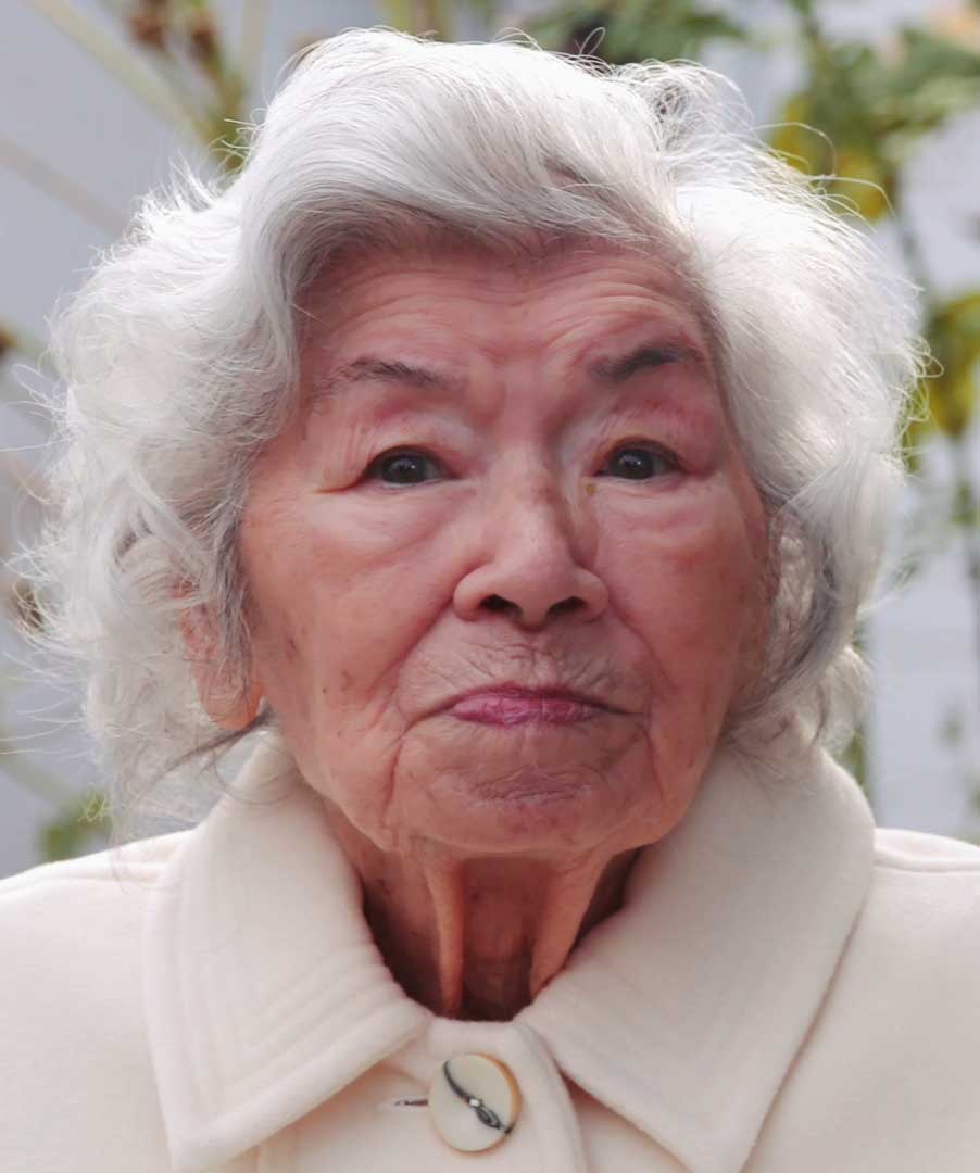 A headshot of an elderly Connie Hoe, from 2020.