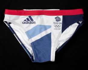 Swimming trunks worn by Tom Daley in the London 2012 Olympics.