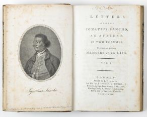 The interesting life of Ignatius Sancho, book published in London 19th century.